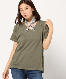 VENCEEXCHANGE | バンダナ付きVネックT(Tシャツ/カットソー)