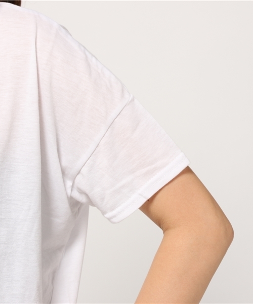 VENCEEXCHANGE(ヴァンスエクスチェンジ)の「バンダナ付きVネックT(Tシャツ/カットソー・レディース・ブラック/オリーブ/ピンク/オフホワイト・MEDIUM)」の11枚目の写真