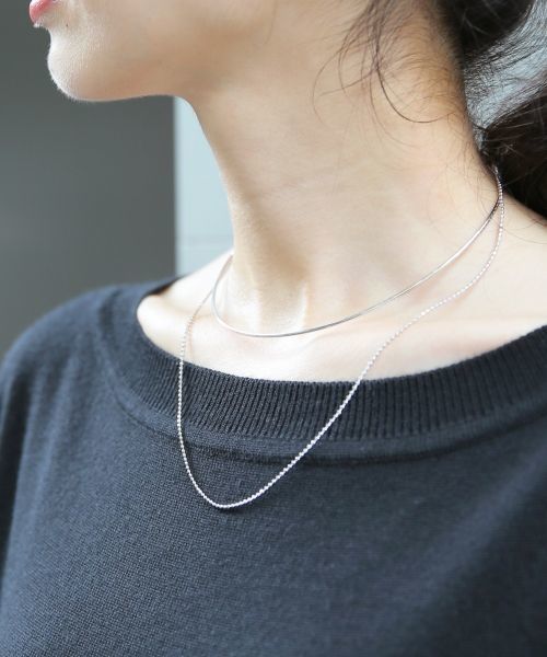 A part by（アパートバイ）の「チェーン*チョーカー2レンネックレス 729763 （チョーカー・レディース・シルバー/ゴールド・FREE）」の6枚目の写真