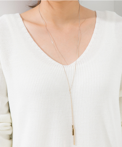 STUDIOUS（ステュディオス）の「【STUDIOUS】ウール混畔編みヘムラウンドニット（ニット/セーター・レディース・ホワイト/グレー・FREE）」の17枚目の写真