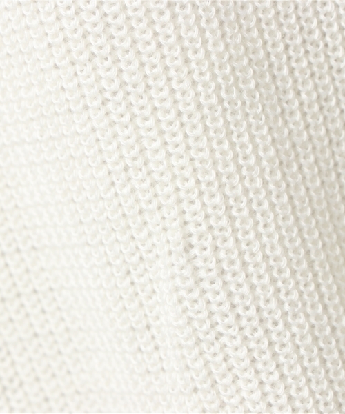 STUDIOUS（ステュディオス）の「【STUDIOUS】ウール混畔編みヘムラウンドニット（ニット/セーター・レディース・ホワイト/グレー・FREE）」の9枚目の写真