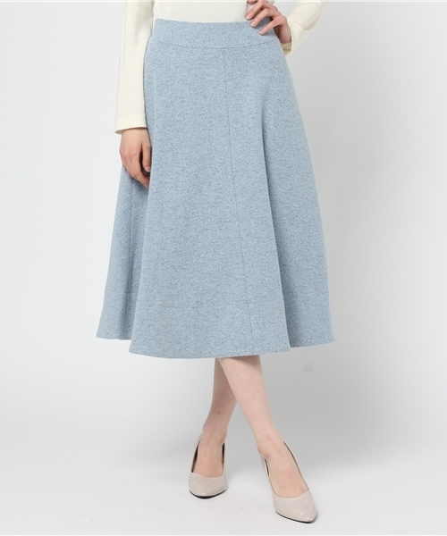 FIGARO Paris（フィガロパリ）の「圧縮ウール シルキーストロングスカート◆（スカート・レディース・パープル/ホワイト/スカイブルー・38/36）」の18枚目の写真