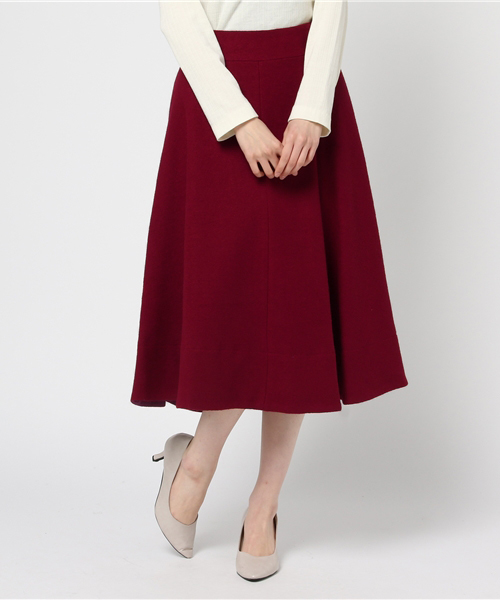 FIGARO Paris（フィガロパリ）の「圧縮ウール シルキーストロングスカート◆（スカート・レディース・パープル/ホワイト/スカイブルー・38/36）」の9枚目の写真