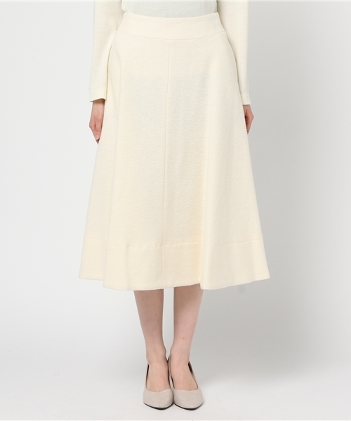 FIGARO Paris（フィガロパリ）の「圧縮ウール シルキーストロングスカート◆（スカート・レディース・パープル/ホワイト/スカイブルー・38/36）」の4枚目の写真