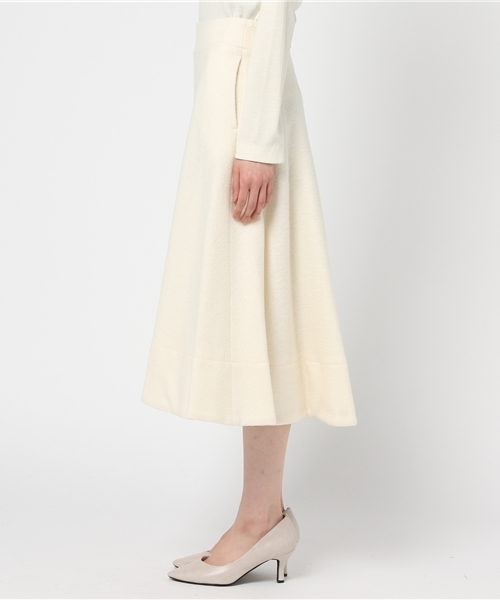 FIGARO Paris（フィガロパリ）の「圧縮ウール シルキーストロングスカート◆（スカート・レディース・パープル/ホワイト/スカイブルー・38/36）」の5枚目の写真