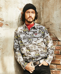 HYSTERIC GLAMOUR | CR/THE CRAMPS FLYERS総柄 長袖ウエスタンSH(シャツ/ブラウス)