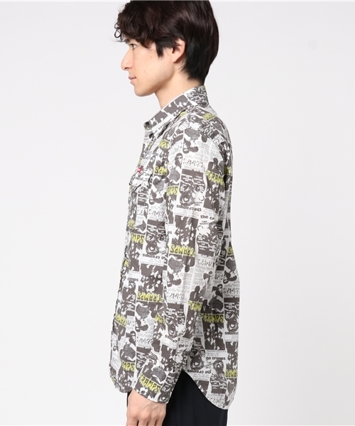 HYSTERIC GLAMOUR(ヒステリックグラマー)の「CR/THE CRAMPS FLYERS総柄 長袖ウエスタンSH(シャツ/ブラウス・メンズ・その他2・SMALL/MEDIUM/LARGE)」の8枚目の写真