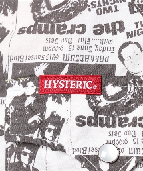 HYSTERIC GLAMOUR(ヒステリックグラマー)の「CR/THE CRAMPS FLYERS総柄 長袖ウエスタンSH(シャツ/ブラウス・メンズ・その他2・SMALL/MEDIUM/LARGE)」の4枚目の写真