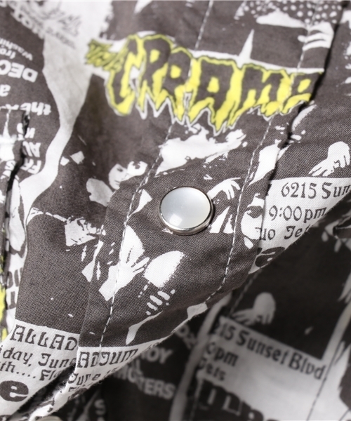 HYSTERIC GLAMOUR(ヒステリックグラマー)の「CR/THE CRAMPS FLYERS総柄 長袖ウエスタンSH(シャツ/ブラウス・メンズ・その他2・SMALL/MEDIUM/LARGE)」の3枚目の写真