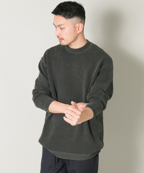 URBAN RESEARCH(アーバンリサーチ)の「UR カノコオーバーC/Nニット(ニット/セーター・メンズ・ピンク系その他/グレー系その他/ベージュ系その他/グリーン系その他・FREE)」の2枚目の写真