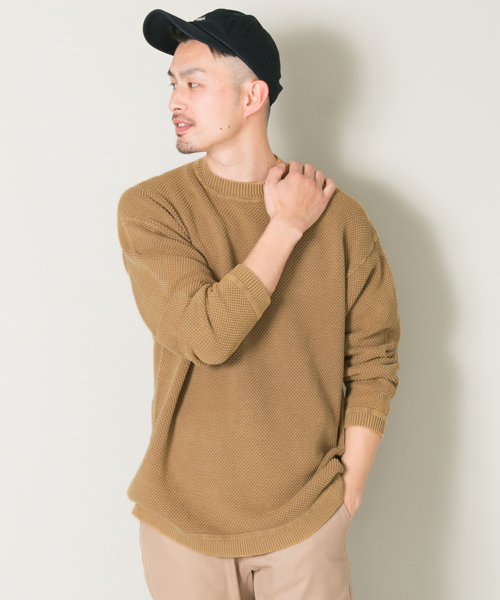 URBAN RESEARCH(アーバンリサーチ)の「UR カノコオーバーC/Nニット(ニット/セーター・メンズ・ピンク系その他/グレー系その他/ベージュ系その他/グリーン系その他・FREE)」の3枚目の写真