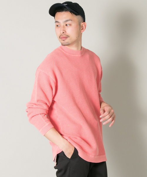 URBAN RESEARCH(アーバンリサーチ)の「UR カノコオーバーC/Nニット(ニット/セーター・メンズ・ピンク系その他/グレー系その他/ベージュ系その他/グリーン系その他・FREE)」の4枚目の写真