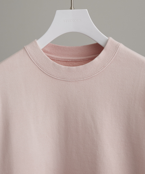 STUDIOUS(ステュディオス)の「ヴィンテージカットオフオーバーサイズTシャツ(Tシャツ/カットソー・メンズ・オフホワイト/ピンク/ライトグリーン・1/2/3)」の4枚目の写真