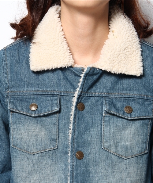 Chico（チコ）の「ボアGジャン（その他アウター・レディース・ブルー/ネイビー・FREE）」の4枚目の写真