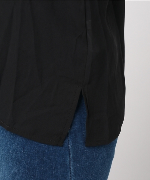 coca（coca）（コカ）の「ケミカルレーススリーブシフォンブラウス（シャツ/ブラウス・レディース・ブラック/ホワイト・ONE SIZE）」の8枚目の写真