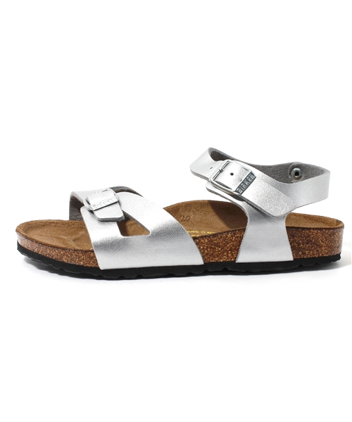 BIRKENSTOCK(ビルケンシュトック)の「【小さいサイズ展開有り】BIRKENSTOCK / RIO BF Silver(WOMEN)(サンダル・レディース・シルバー・32/33/34/35)」の2枚目の写真