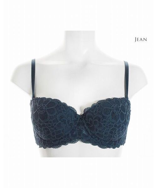 ANNEBRA(アンブラ)の「「ANNEBRA/アンブラ」 Garden2 1/2カップストラップレスブラジャー(ブラ)」|ブルー