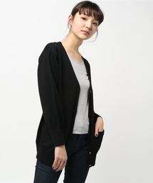 ウォッシャブルウール Vネックカーディガン