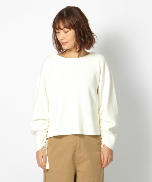 laboratory work（ラボラトリーワーク）の「ドロストミラノリブニットプルオーバー（ニット/セーター・レディース・オフホワイト/ダークネイビー/ブルー系その他・MEDIUM）」の11枚目の写真