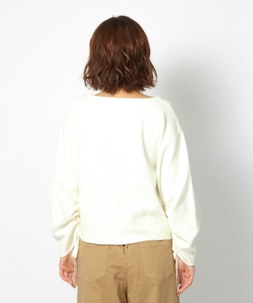 laboratory work（ラボラトリーワーク）の「ドロストミラノリブニットプルオーバー（ニット/セーター・レディース・オフホワイト/ダークネイビー/ブルー系その他・MEDIUM）」の9枚目の写真