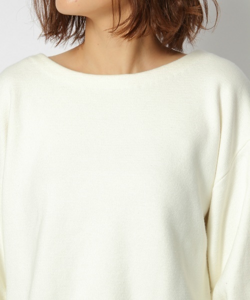 laboratory work（ラボラトリーワーク）の「ドロストミラノリブニットプルオーバー（ニット/セーター・レディース・オフホワイト/ダークネイビー/ブルー系その他・MEDIUM）」の10枚目の写真