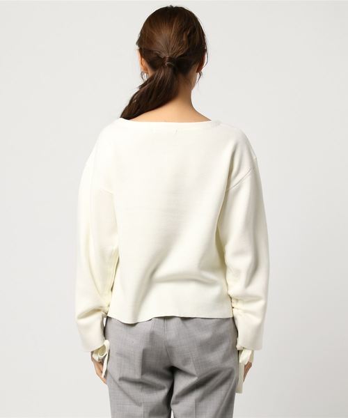 laboratory work（ラボラトリーワーク）の「ドロストミラノリブニットプルオーバー（ニット/セーター・レディース・オフホワイト/ダークネイビー/ブルー系その他・MEDIUM）」の17枚目の写真