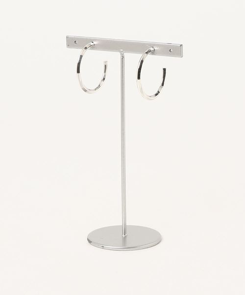 TONE SELECT GOODS(トーンセレクトグッズ)の「【925 SILVER ACC】フープピアスSV925(OG)(ピアス(両耳用)・レディース・シルバー・FREE)」の1枚目の写真