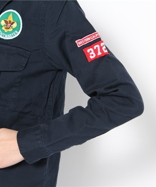 WEGO(ウィゴー)の「WEGO/ボーイスカウトLSシャツ(シャツ/ブラウス・レディース・ベージュ/カーキ/ネイビー/オレンジ・FREE)」の9枚目の写真