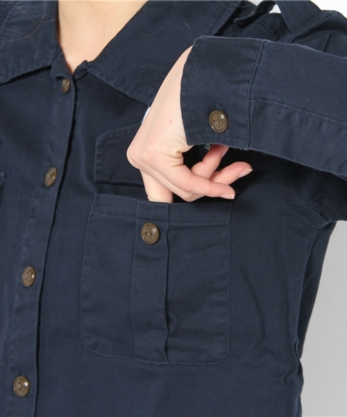 WEGO(ウィゴー)の「WEGO/ボーイスカウトLSシャツ(シャツ/ブラウス・レディース・ベージュ/カーキ/ネイビー/オレンジ・FREE)」の10枚目の写真