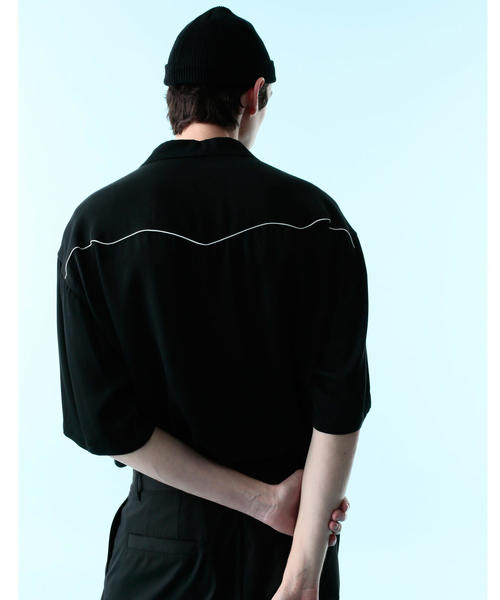 MONKEY TIME（モンキータイム）の「＜monkey time＞ RYN/TWL WESTERN OPEN SHIRT/ウエスタンシャツ（シャツ/ブラウス・メンズ・ワインレッド/ブラック・SMALL/X-LARGE/LARGE/MEDIUM）」の7枚目の写真