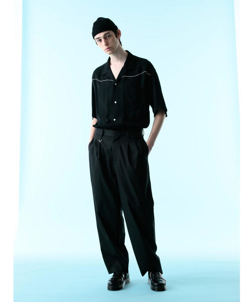 MONKEY TIME（モンキータイム）の「＜monkey time＞ RYN/TWL WESTERN OPEN SHIRT/ウエスタンシャツ（シャツ/ブラウス・メンズ・ワインレッド/ブラック・SMALL/X-LARGE/LARGE/MEDIUM）」の3枚目の写真