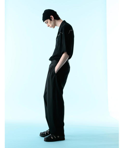 MONKEY TIME（モンキータイム）の「＜monkey time＞ RYN/TWL WESTERN OPEN SHIRT/ウエスタンシャツ（シャツ/ブラウス・メンズ・ワインレッド/ブラック・SMALL/X-LARGE/LARGE/MEDIUM）」の4枚目の写真