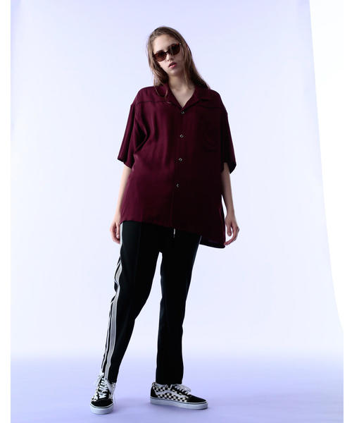 MONKEY TIME（モンキータイム）の「＜monkey time＞ RYN/TWL WESTERN OPEN SHIRT/ウエスタンシャツ（シャツ/ブラウス・メンズ・ワインレッド/ブラック・SMALL/X-LARGE/LARGE/MEDIUM）」の10枚目の写真