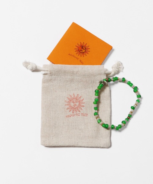 ROOPTOKYO(ループトウキョウ)の「AkashicTree / アカシックツリー MATURAL STONE(SHELL) BRACELET ブレスレット(ブレスレット・メンズ・グリーン・FREE)」の3枚目の写真