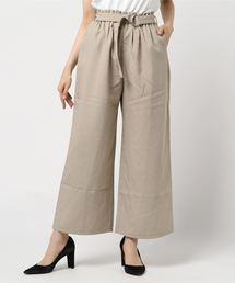 AMERICAN HOLIC | 麻ライクベルト付きワイドパンツ(その他パンツ)