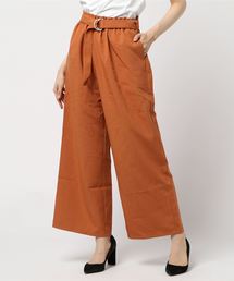 AMERICAN HOLIC | 麻ライクベルト付きワイドパンツ(その他パンツ)