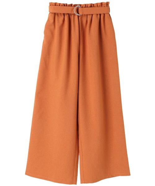 AMERICAN HOLIC（アメリカンホリック）の「麻ライクベルト付きワイドパンツ（その他パンツ・レディース・ベージュ/オレンジ/ネイビー・S/M）」の10枚目の写真