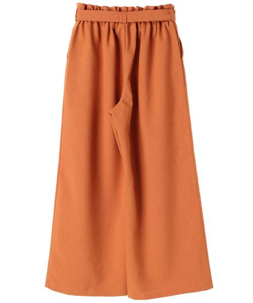 AMERICAN HOLIC（アメリカンホリック）の「麻ライクベルト付きワイドパンツ（その他パンツ・レディース・ベージュ/オレンジ/ネイビー・S/M）」の20枚目の写真