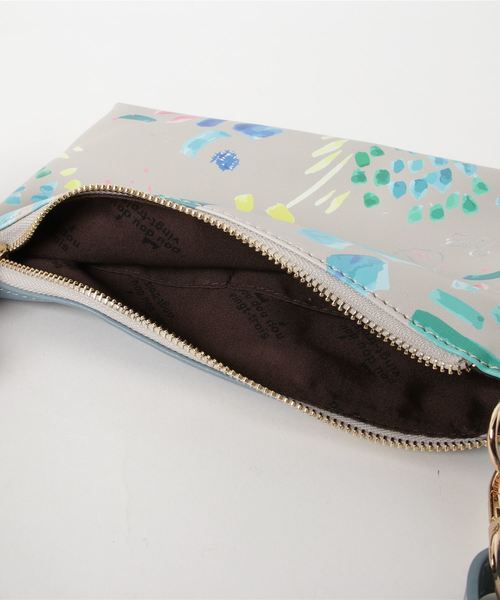 POU DOU DOU（プードゥドゥ）の「SWAN LAKE 水彩画プリントサコッシュ（ショルダーバッグ・レディース・グレー/アイボリー・8）」の5枚目の写真