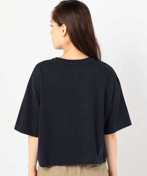 SHIPS（シップス）の「ビッグTee（Tシャツ/カットソー・レディース・オフホワイト/ブラック/グリーン/ネイビー・ONE SIZE）」の7枚目の写真