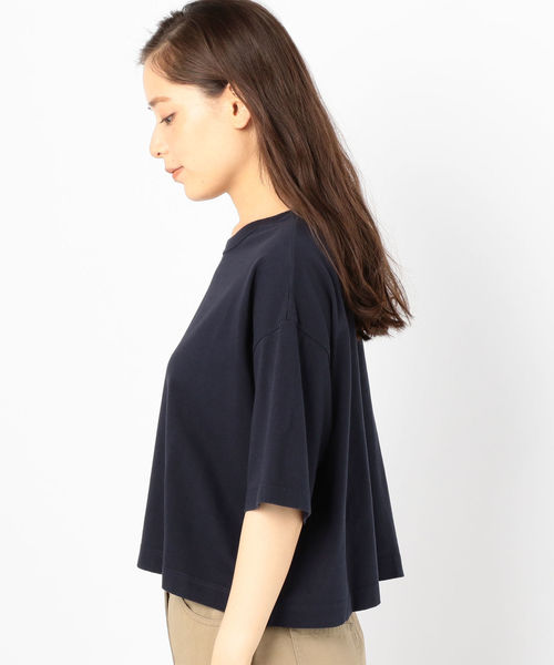 SHIPS（シップス）の「ビッグTee（Tシャツ/カットソー・レディース・オフホワイト/ブラック/グリーン/ネイビー・ONE SIZE）」の6枚目の写真