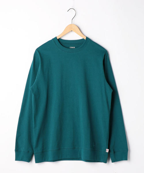 coen（コーエン）の「USAコットンクルーネックリブロンＴ（Tシャツ/カットソー・メンズ・ホワイト/ダークグリーン/パープル/ネイビー・SMALL/MEDIUM/LARGE/X-LARGE）」の18枚目の写真