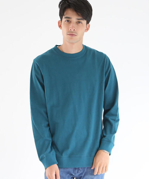 coen（コーエン）の「USAコットンクルーネックリブロンＴ（Tシャツ/カットソー・メンズ・ホワイト/ダークグリーン/パープル/ネイビー・SMALL/MEDIUM/LARGE/X-LARGE）」の19枚目の写真