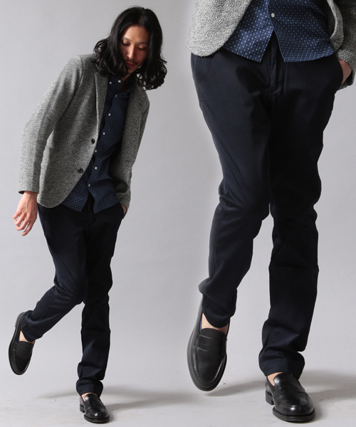 BEAUTY&YOUTH UNITED ARROWS（ビューティーアンドユースユナイテッドアローズ）の「BY ストレッチ チノ ノープリーツ テーパード パンツ◆§5　（チノパンツ・メンズ・コバルトブルー/ダークグレー/ベージュ/ワインレッド/ケリー/ネイビー/ブラック/その他1・SMALL/MEDIUM/LARGE/X-LARGE）」の5枚目の写真