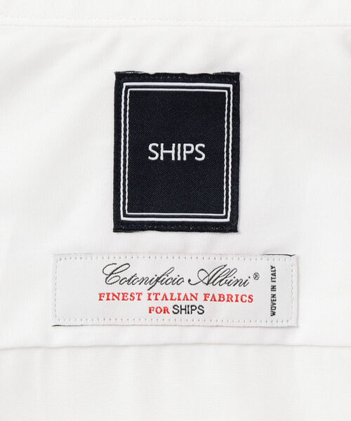 SHIPS(シップス)の「SD: 【ALBINI社製生地】ファインフィット ソリッド レギュラーカラー シャツ(ホワイト)(ビジネスシャツ・メンズ・ホワイト・41/37/38/42/40/39)」の8枚目の写真