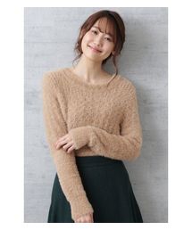 NATURAL BEAUTY BASIC | フェザーアイレットニット(ニット/セーター)