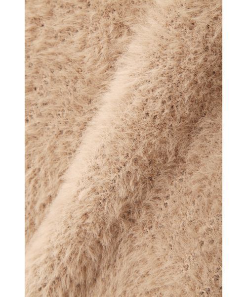 NATURAL BEAUTY BASIC（ナチュラルビューティーベーシック）の「フェザーアイレットニット（ニット/セーター・レディース・オフホワイト/ピンク/キャメル・MEDIUM）」の21枚目の写真