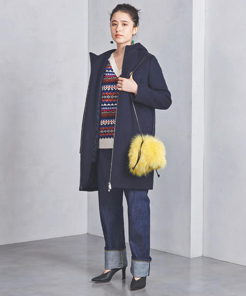 【UNITED ARROWS】美品 フートジップコート UNITED ARROWS】美品 フートジップコート