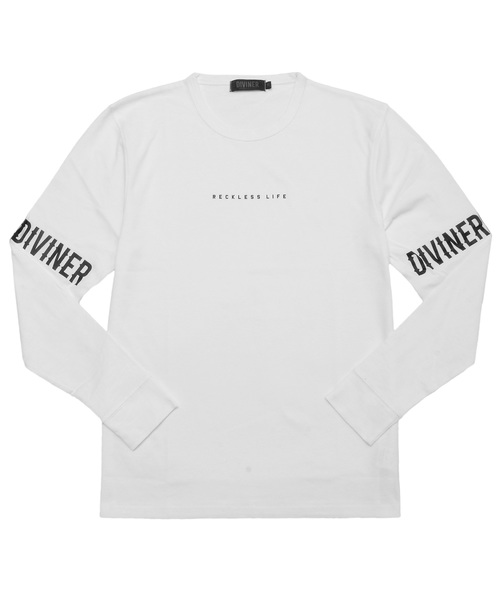 DIVINER(ディヴァイナー)の「アームプリントL/Tシャツ(Tシャツ/カットソー・メンズ・ホワイト/ブラック/パープル・L/XXL/M/XL)」の15枚目の写真