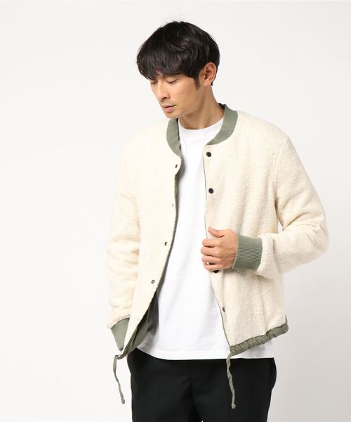SAVE KHAKI UNITED（セーブカーキユナイテッド）の「SKU REVERSIBLE BASEBALL JACKET #（ブルゾン・メンズ・ブラック/ネイビー/オリーブ・X-SMALL/MEDIUM/SMALL/LARGE）」の5枚目の写真